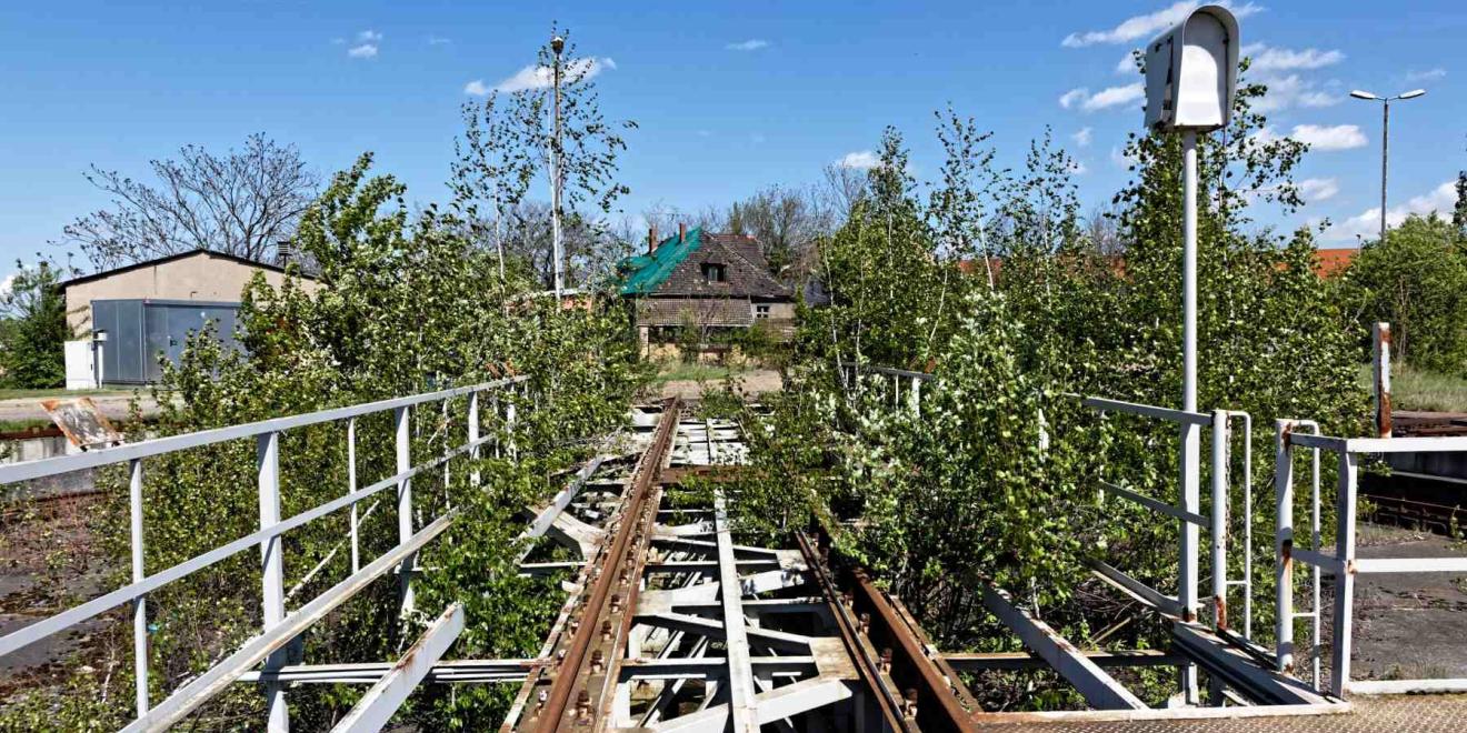 Merseburg Bahnbetriebswerk Drehscheibe