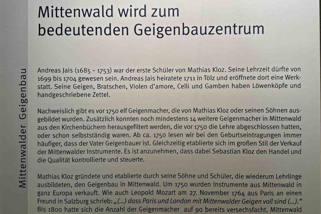 Mittenwald Geigenbaumuseum 