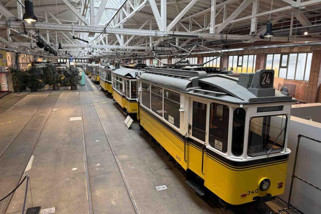 Straßenbahnmuseum Hallenübersicht
