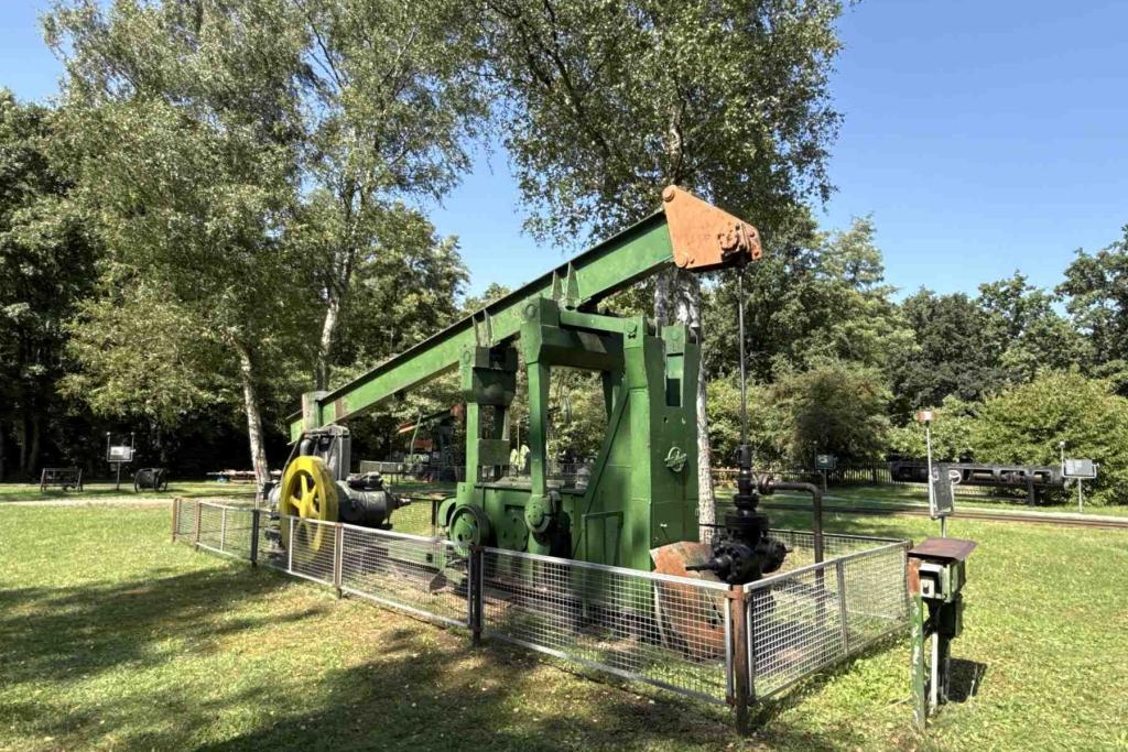 Wietze Erdölmuseum Gasmotor Tiefenpumpengerät