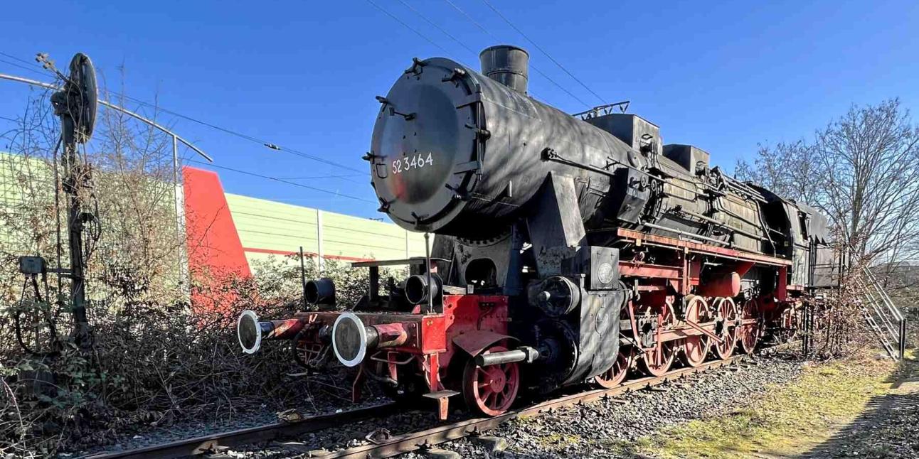 Lehrte Bahnhof Dampflok BR 52