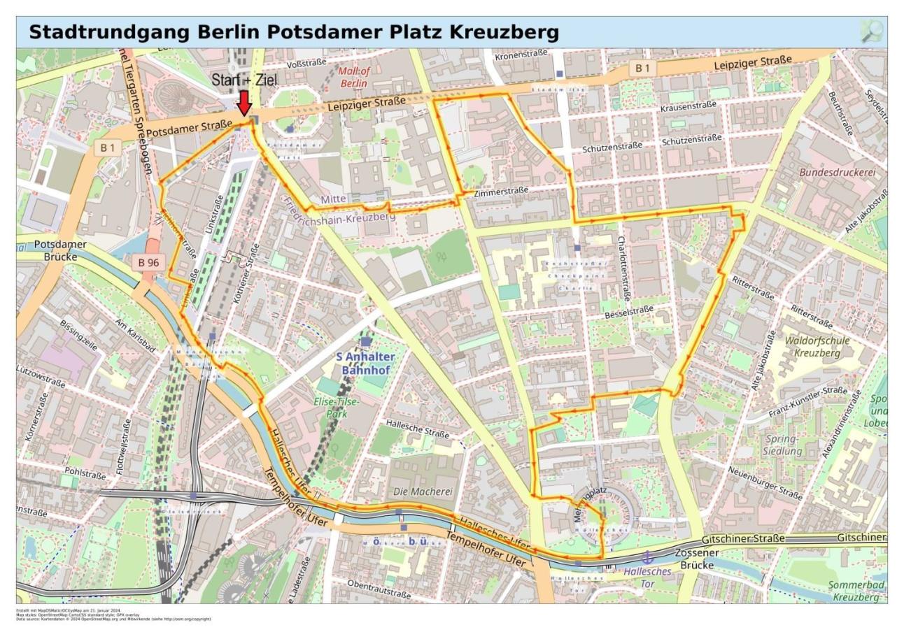 Stadtrundgang Berlin Potsdamer Platz Kreuzberg