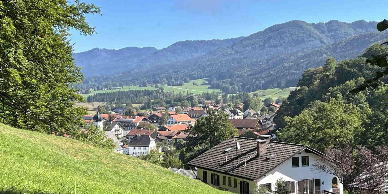 Panoramablick über Kochel