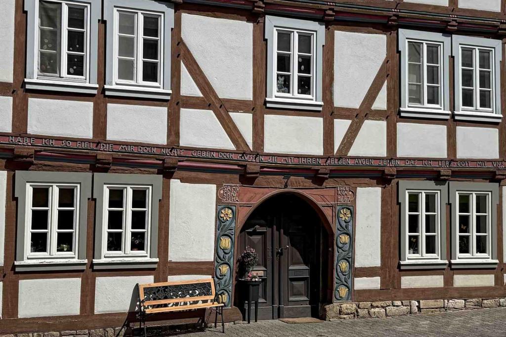 Korbach Detail Fachwerkhaus Stechbahn