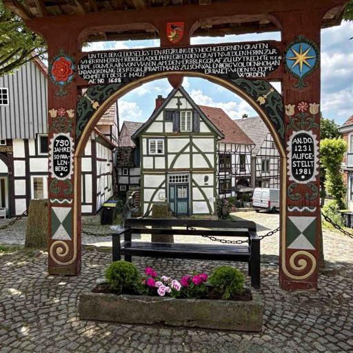 Schwalenberg Holzbogen Durchblick