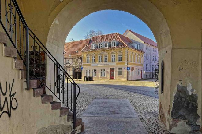 Haldensleben Durchblick Stendaler Turm
