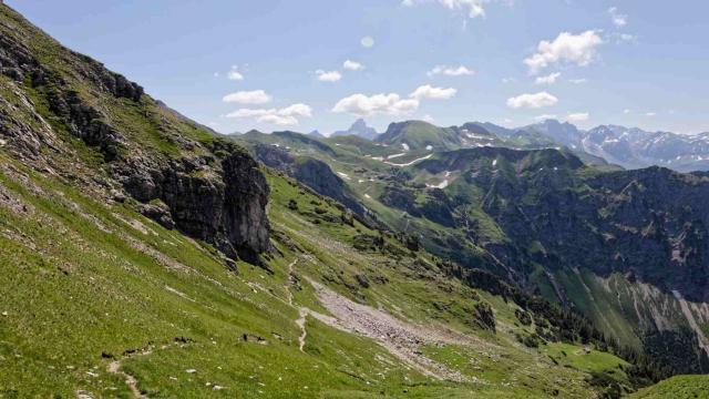 Blick zurück Station Höfatsblick