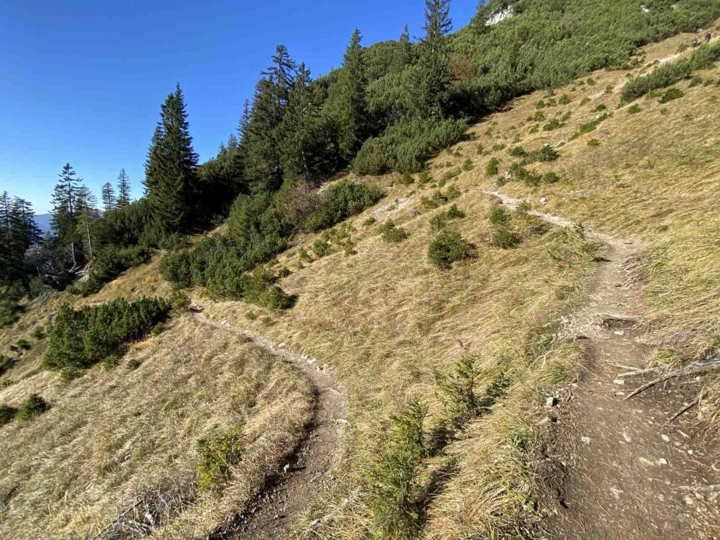 Abstieg Serpentinen Richtung Seealpe