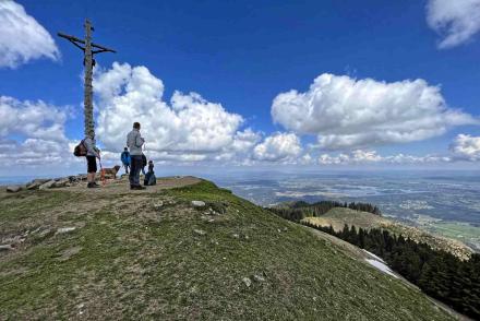 Hinteres Hörnle Gipfelkreuz Ammergauer Alpen