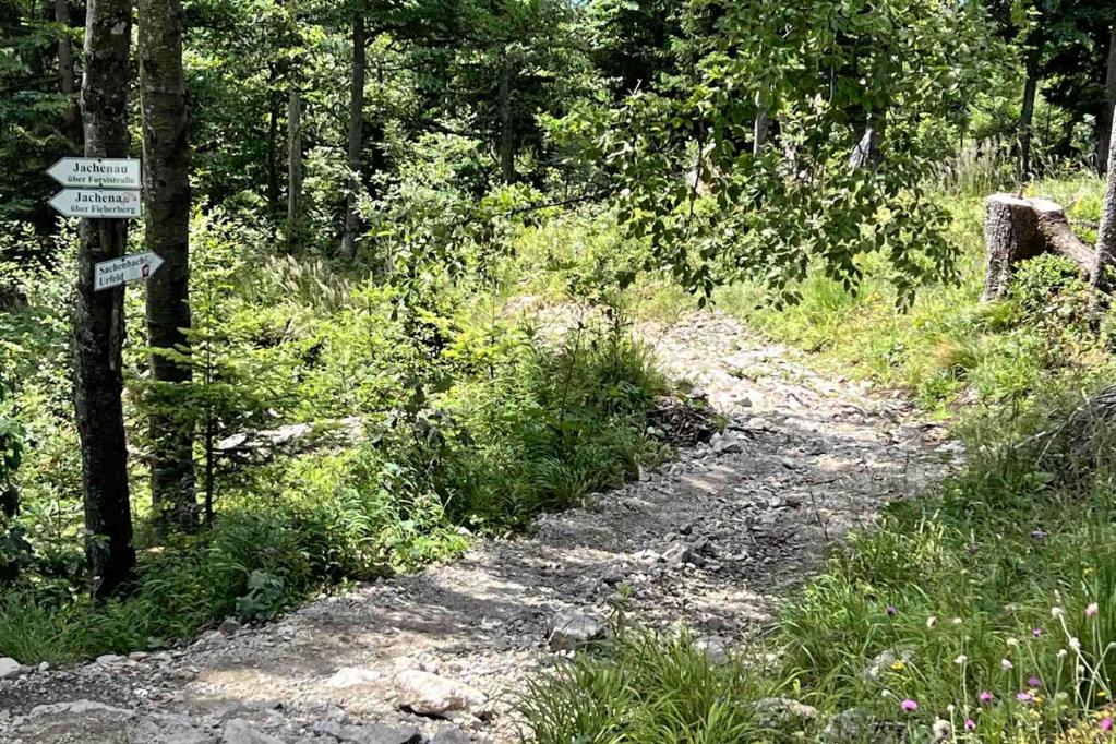 Abzweig Abstieg nach Urfeld