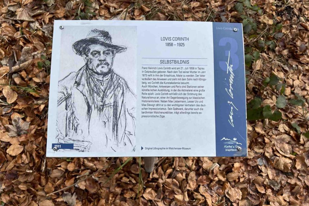 Lovis Corinth Rundweg Infotafel
