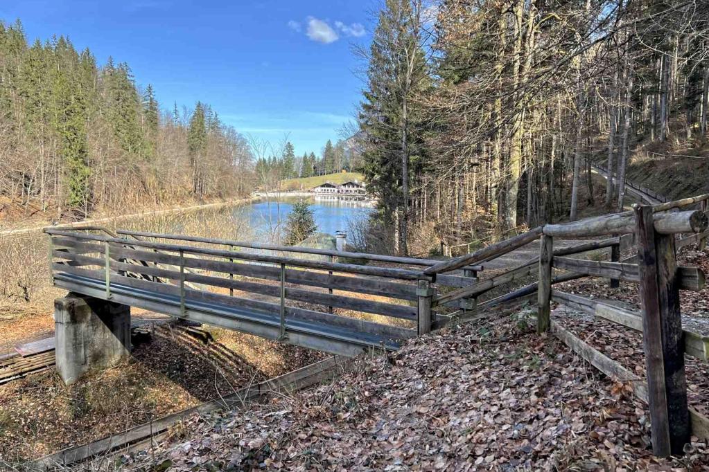 Rießersee Bobbahn Ziel