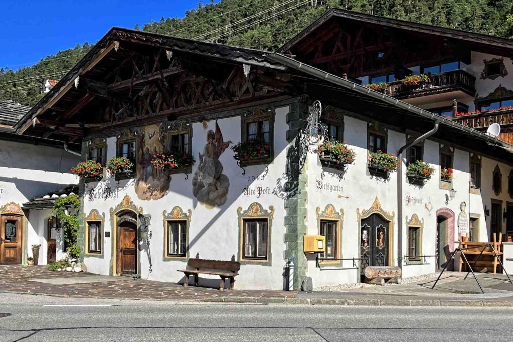 Wallgau Lüftlmalerei Alte Post